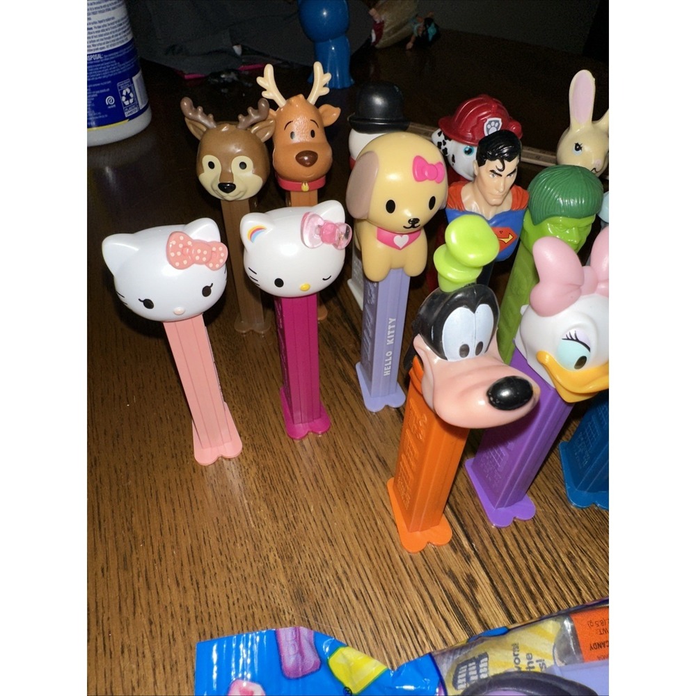 23 Item Pez Lot Candy Dispenser Disney Hello Kitty Marvel Lamb Chop Holiday More - Picture 7 of 7